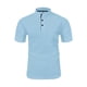 thumbnail image 1 of pstuiky Camisas de manga corta para hombre, Camiseta informal de manga corta con botones y solapa de color liso para hombre camisetas de hombre xxxl, 1 of 5