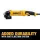 thumbnail image 5 of Amoladora angular DEWALT DWE43113 13A 9000 RPM 11-12 cm con interruptor de gatillo, 5 of 6