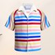 thumbnail image 5 of Blusas estampadas con botones y cuello vuelto para hombre camisa de Cosplay con cuello en V traje diario, 5 of 7