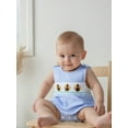 thumbnail image 4 of BemeyourBBs Thanksgiving Baby Boy Overalls Plaid Embroidery Turkey Romper, 4 of 9