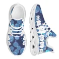 thumbnail image 1 of Zapatos planos con estampado divertido de dientes de dentista para mujer, zapatillas azules con cordones, calzado transpirable de verano para adolescentes, 1 of 6