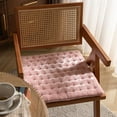thumbnail image 7 of Monebena Luxury Solid Color Chair Pad Velvet Soft Square Chair Cushion Tufted Indoor Seat Cushion Pillow, 7 of 7