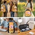 thumbnail image 3 of Bulopur 17 Inch 4 Piece Backpack Set Sunflower Bee Axolotl Print School Bookbag with Lunch Box, Water Bottle Holder and Pencil Case for School Daily Use, 3 of 7