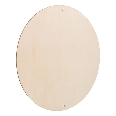 WHAMVOX 1Pcs Wood Boards for Diy Craft Wood Pieces Unfinished Round Brown 30X30cm