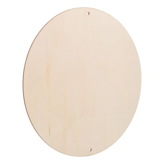WHAMVOX 1Pcs Wood Boards for Diy Craft Wood Pieces Unfinished Round Brown 30X30cm
