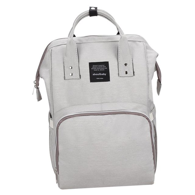 Bolso cambiador multifunción momia madre pañal bebé recién nacido gris Zulema Mochila del pañal de la madre