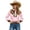 Pink, variant on Women Western Cowgirl Cowboy Shirts Button Down Tops Floral Print Long Sleeve Snap Outfits Spring Fall Red S