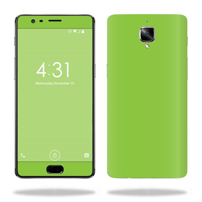 MightySkins ONPLUS3-Solid Lime Green Skin for OnePlus 3 Wrap Cover Sticker - Solid Lime Green - image 1 of 4