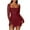 Sparkly Dresses for Women-A45 Wine, variant on Mifsaly Sparkly Dresses for Women Sheer Long Sleeve Bodycon Dress Sequin Square Neck Cocktail Party Evening Gowns Mini Fashion Glitter Outfits S