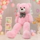thumbnail image 2 of Morismos Oso De Peluche Gigante Animales De Peluche Juguete De Peluche Púrpura para Novia Niños Navidad Día De San Valentín Cumpleaños (Rosa 47 Pulgadas), 2 of 4