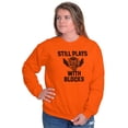 thumbnail image 3 of Still Plays With Blocks Mechanic Unisex Plus Size Sweatshirt Brisco Brands 3X, 3 of 6
