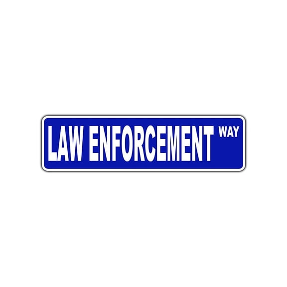 Law Enforcement Way Police Officer Deputy Chief Sheriff Metal Street Sign 4x18