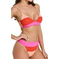 thumbnail image 4 of Women's High Waisted Bikini with Moderate Coverage, Red, 4 of 6