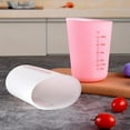thumbnail image 6 of 125ml Double Scale Measuring Cup with ML & OZ Markings, Heat Resistant Silicone Baking Cup - Flexible Easy-Pour Spout, Dishwasher Safe, 3.7x2.1 Inch Kitchen Tool, 6 of 7