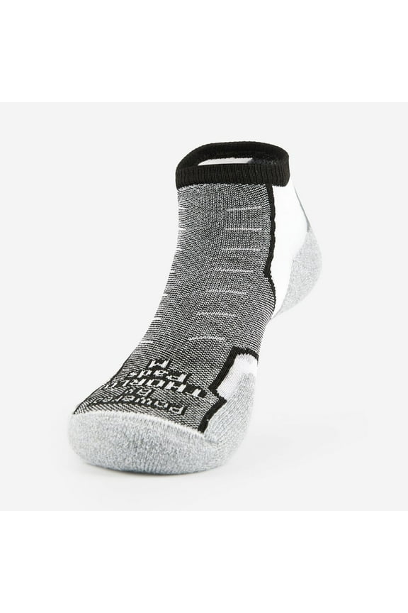 Experia XCCU Low Cut Running Socks Black White Thin Cushion Wicking