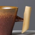 thumbnail image 3 of Taza de té de café de cerámica con esmalte de óxido con mango de Taza de té para beber leche - Estilo 300ml Baoblaze Taza de café de cerámica, 3 of 7