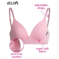 thumbnail image 2 of dELiA*s Girls Training Bra Soft Molded Microfiber Bralette Wire-Free Girls a-Cup Bras 4 Pack, 2 of 7