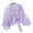 Purple, variant on Swimsuit Coverup for Women Short Sleeve Chiffon Lightweight Button Down Lapel Collar Cropped Shirt Beach Cover Up