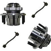 Detroit Axle - 4WD Front Wheel Bearing & Hubs Assembly Outer Tie Rods Replacement for 2008-2010 Ford F-350 Super Duty