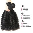 thumbnail image 4 of Deep Wave Human Hair Bundle Brazilian Virgin Hair 18 inch Deep Wave 1 Bundle 100% Unprocessed Natural Black Color Double Weft for Black Women, 4 of 5