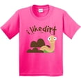 thumbnail image 3 of Inktastic I Like Dirt Earthworm Youth T-Shirt, 3 of 5