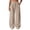 Khaki, variant on Klisyaur Womens Corduroy Wide Leg Pants Drawstring High Waist Pants Casual Baggy Comfy Work Office Trousers with Pockets