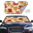 thumbnail image 2 of Balery Cups Of Tea Windshield Sun Shade, Car Front Window Sunshade Cover ,Automotive Interior Portected Blocks Uv Rays For Car Pickup Truck Suv Accessories- Medium, 2 of 7