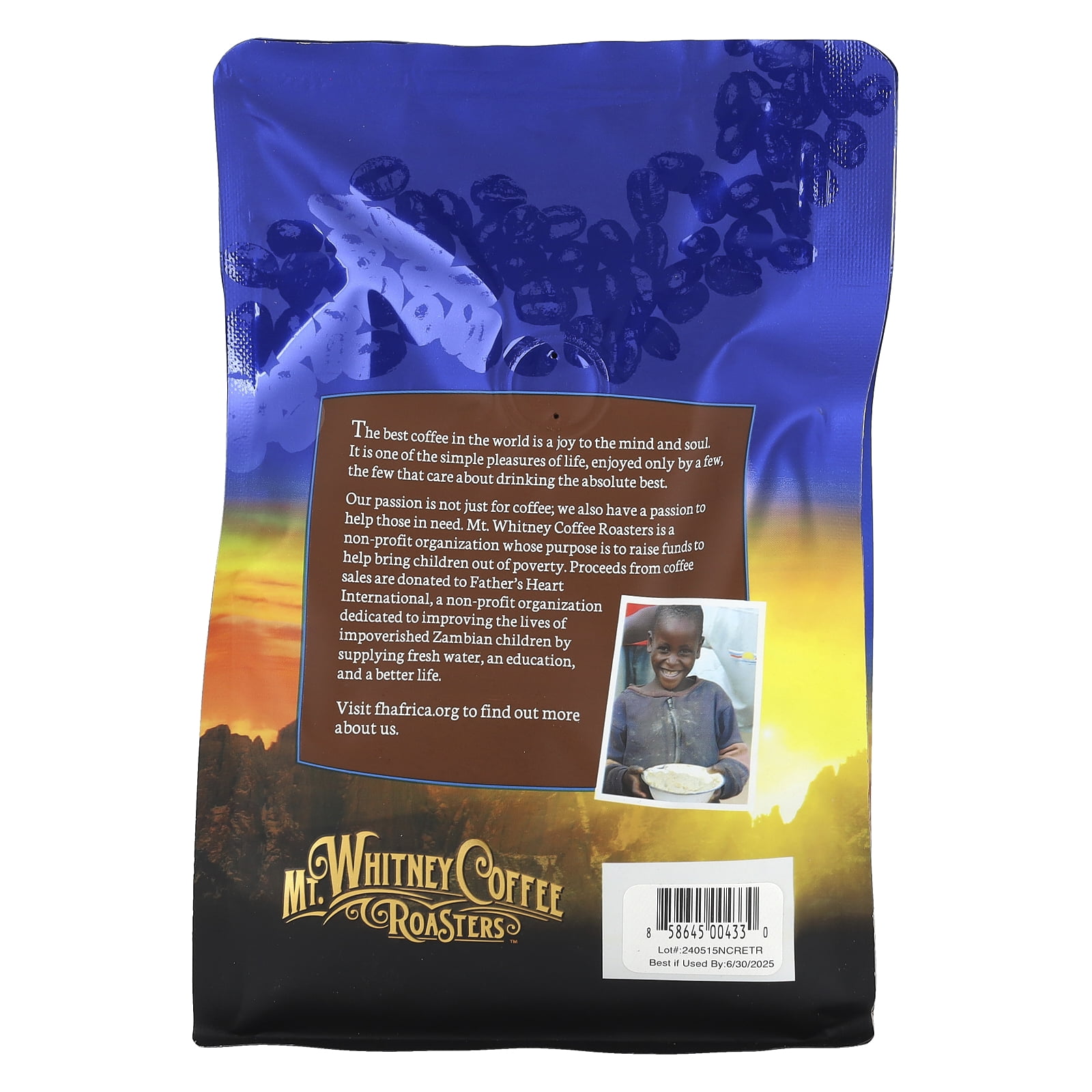 Mt Whitney Coffee Roasters Costa Rica Estate Tarrazu Medium Plus Roast Strong Whole Bean Coffee 12 oz 340 g
