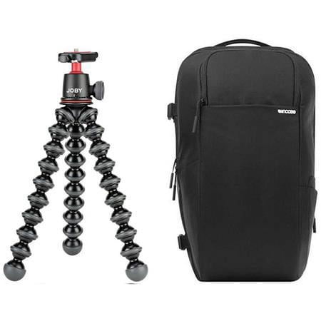 UPC: 0192223012387 | DSLR Pro Pack Nylon Camera Backpack and GorillaPod 3K Mini-Tripod with Ball Head Kit  Black
