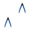thumbnail image 4 of Scienceny Alicates diagonales para el hogar, fabricación de joyas de alambre, reparación DIY, pinza pequeña compacta de acero al carbono de mano, modelo Azul oscuro 2piezas Scienceny CBP108063, 4 of 6