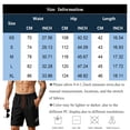 thumbnail image 3 of Mens Athletic Shorts 7 Inch Elastic Waist Lightweight Quick Dry Running Shorts for Workout Running Hiking Black M, 3 of 4