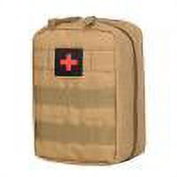 Riñonera médica impermeable para primeros auxilios para acampar Molle SOS (barro)