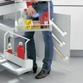 thumbnail image 4 of Punch Storage Bracket Organizer for Wrap Garbage Bags and Kitchen Cabinet Refrigerator Side Space Saving Rack, 4 of 6