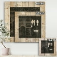 thumbnail image 3 of Designart 'Paris Vintage Collage I' French Country Print on Natural Pine Wood, 3 of 3