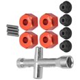 thumbnail image 4 of 12mm Wheel Hex Hub Adapter Set, RC 12mm Adapter 9mm Thick Convenient To Use Excellent Workmanship Easy To Install  for RC Car Accessories Blue,Red,Gold,, 4 of 8