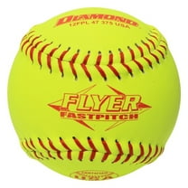 Diamond 12" Fastpitch Softballs, Synthetic Cover, Polyurethane Core, USA Stamped,12FPL 47 375 USA - 12 Balls