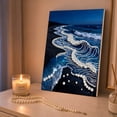 thumbnail image 6 of DIY Beach Pearl Diamond Painting Kit, 12x16inch Sparkling 5D Full Drill Painting Kit for Adults Beginners, Relaxing Craft Home Wall Decor Unique Gift, 6 of 8