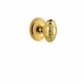 thumbnail image 3 of Grandeur 810557 Circulaire Solid Brass Rose Dummy Door Knob Set - Brass, 3 of 6