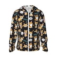 thumbnail image 2 of Lsque Cute Dogs Corgi UPF 50+ Lightweight Sun Protection Men's Women's Long Sleeve Shirt, Hoodie Performance -3X-Large, 2 of 9