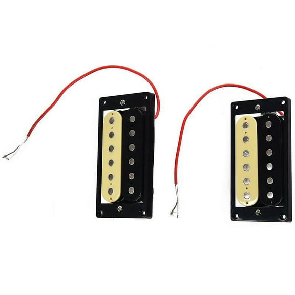 1set of 2 Faced Humbucker Double Coil Pickups Electric Guitar