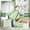Green, variant on LINFANG 80Pcs Cotton Quilting Fabric Soft Colorful Printed Sewing Fabric Multipurpose Pre Cut Strips 20 Floral Prints for DIY Handmade Crafting