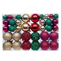 hengsof Christmas Ball Ornaments Set, 100Pcs Colorful Ornaments for Christmas Tree, Christmas Ornaments Set Shatterproof, Christmas Decorations Balls