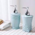 thumbnail image 2 of POINTERTECK Soap Dispenser - 17 Oz Plastic Soap Dispenser with Pump  Refillable Liquid Bottle Dispenser  Premium Hand Dispenser for Bathroom  Kitchen  Countertop(Blue Round), 2 of 6
