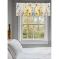 thumbnail image 3 of Spring Flower Dragonfly Valances for Windows, Rod Pocket Kitchen Valance Curtains - Soft & Washable Small Window Treatment for Living Room,&nbsp;Bathroom, Yellow Purple, 54x18inch, 3 of 9