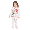 thumbnail image 2 of Valentine's Day Bluey Unisex Toddler Graphic Sweatshirt and Jogger Pants Set, 2-Piece, Sizes 12M-5T, 2 of 7