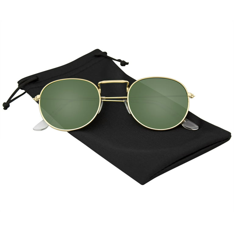 Sunglasses for Men Women Luxury Mirror Mens Sunglass Fashion Sunglases  Retro Sun Glasses Ladies Round Designer201S