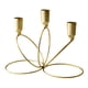 thumbnail image 4 of Candelabro de metal de 3 brazos para centro de mesa, soporte para velas para repisa de chimenea. Dorado, 4 of 9