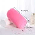 thumbnail image 3 of 2 Pcs Microbead Bolster Tube Pillow, Squishy Neck Arm Back Support Roll Body Cushion Pillows Cylinder Bean Bag Throw Pillow for Plane Car Travel Recliner Sleeping, 11.8 x 6.3 Inch, Blue + Pink, 3 of 7