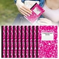 thumbnail image 2 of 10PCS A5 Sewing Notebook 30 sheets 60 Pages Exquisite Patterned Notebook(Hot Pink), 2 of 9