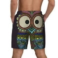 thumbnail image 4 of Goofa Boho Owl Printed Men's Swim Trunks Board Shorts Quick Dry Mens Swimming Trunks with Compression Liner,Breathable Fit Hawaii Beach Shorts-Medium, 4 of 9